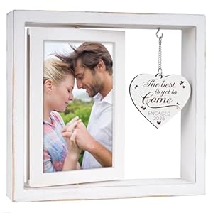 Engagement Gifts for Couples 2025, Gifts for Newly Engaged Couples, Happy Engaged Picture Frame, Engagement Gift for Newly Engaged Best Friends Him Her Bride to Be Photo Frame 4″×6″