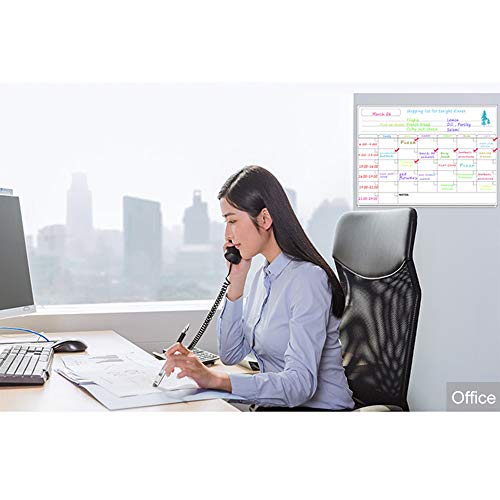 KKmoon Quadro magnético de apagamento a seco Calendário Quadro branco Adesivos de refrigerador Cozin