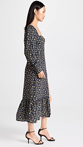 Paige Women's Bacari Dress, Black Multi, L #TOP3