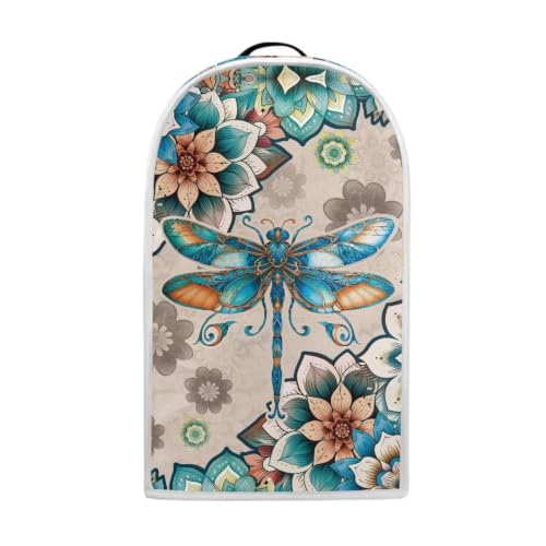 Image of Boho Dragonfly Blender Dust Cover Appliance Covers for kitchen Stand Mixer or Coffee Maker Cover Polyester Dust Proof Blender Cover with Top Handle