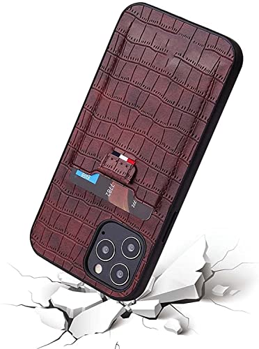Coque iPhone 13 crocodile rouge anti-chute protège objectif - 8