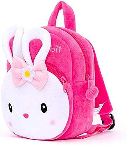 HappyChild Kids Plush Backpack for Boys and Girls, Plush Animal Cartoon Mini Backpack Little kids bags for 2-5 years