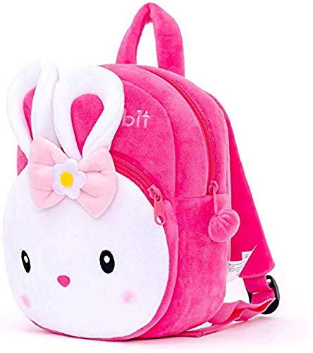 HappyChild Kids Plush Backpack for Boys and Girls, Plush Animal Cartoon Mini Backpack Little kids bags for 2-5 years