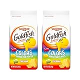 Pepperidge Farm Goldfish Colors Cheddar Cheese Crackers, Baked Snack Crackers, 6.6 oz Bag 187g (Pack of 2)