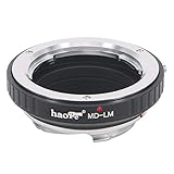 Haoge Lens Mount Adapter for Minolta Rokkor MD MC Mount Lens to Leica M LM Mount Camera Such as M240, M240P, M262, M3, M2, M1, M4, M5, M6, MP, M7, M8, M9, M9-P, M Monochrom, M-E, M, M-P, M10, M-A