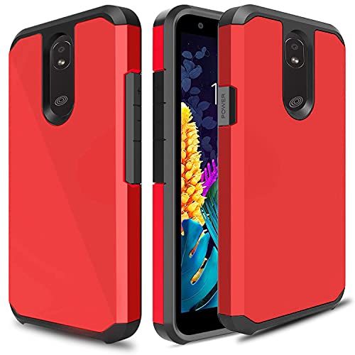UniSpg for LG Journey/LG Journey LTE Phone Case [Defender] Shockproof Military Grade Armor Silicone Slim Design Hybrid Dual Layer Protective Case Cover for LG Journey (All Carriers) [Red]