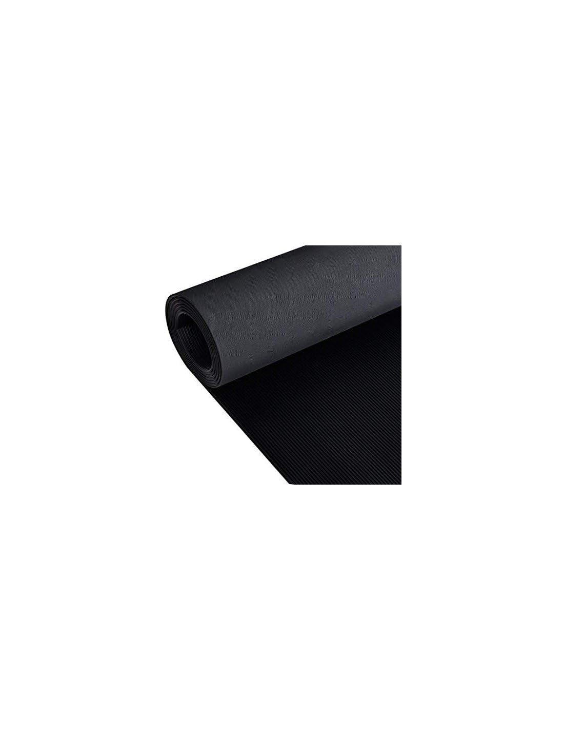 JARDIN202 - Estera Antideslizante Cordoncillo Fino 3mm - Suelo Caucho Goma | 3x1.2 metros -