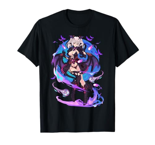 Anime Demon Girl Japanese Aesthetic Waifu Kawaii Otaku Art T-Shirt