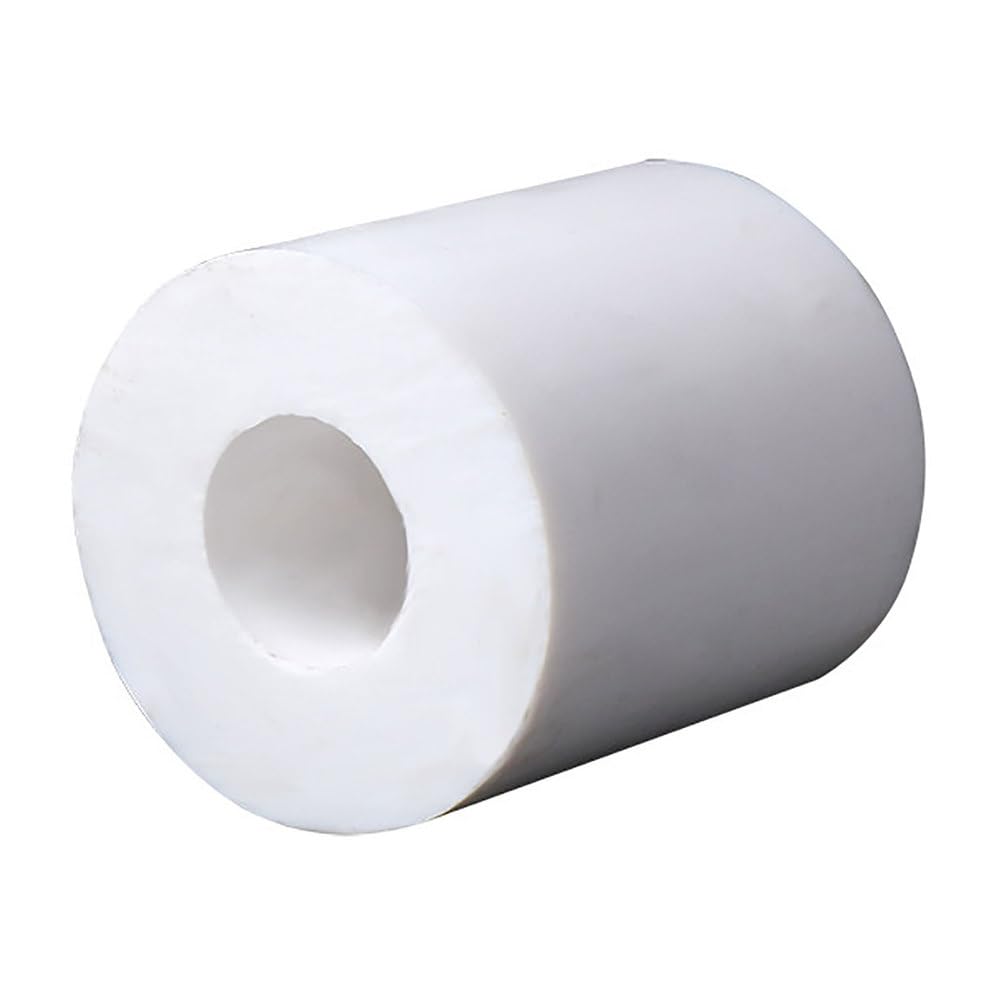 COYOUCO PTFE Tube Teflon Tubing White Fluoroplastic Hollow Pipe 40Mm OD 20Mm ID 150Mm Length for Industrial Mechanical DIY Use