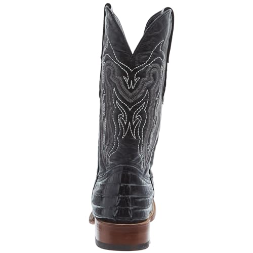 Men's Black Caiman Tail Print 12in Black Top3