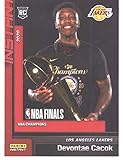 2020-21 Panini Los Angeles Lakers Champions #4 Devontae Cacok NBA Basketball NM-MT (Panini NBA Finals Instant) (w/Trophy)