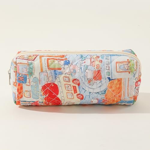 Image of Pencil Case Pen Case Office College School Storage Bag Pouch Holder Box Organizer Makeup Pouch Cosmetic Bag Aesthetic Cute Pencil Case for Girls Boys Kids (L)