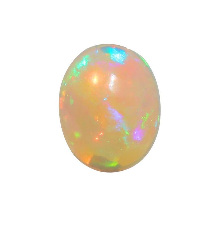 Opale éthiopienne cabochon la magie d'une opale de feu naturelle aux reflets éternels