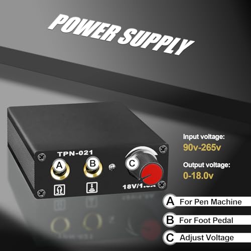Machine à tatouer kit stylo ergonomique pour tracer sans douleur au poignet - 7