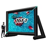 OZIS Upgrade Airtight Movie Screen 16Ft Blow Up Movie Screen for Outdoor/Indoor Use - No Need Power