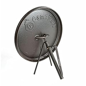 Dutch Oven Kickstand & Lid Lifter – Durable Dutch Oven Lid Lifter – Lightweight & Portable Camp Cooking Accessories – Unique Camp Kitchen Equipment – Outdoor Cooking Essentials