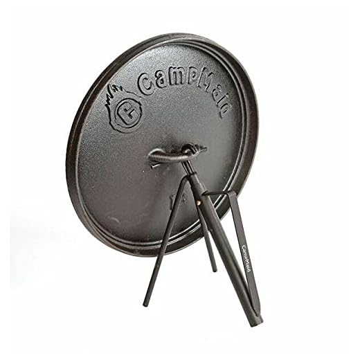 CampMaid Dutch Oven Kickstand & Lid Lifter - Durable Dutch Oven Lid Lifter - Lightweight & Portable Camp Cooking Accessories - Unique Camp Kitchen Equipment - Outdoor Cooking Essentials