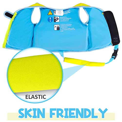 Foto von OSHYLE Kinder Schwimmweste - Jungen Mädchen Neopren Schwimmen Jacke Kleinkind Schwimmen Floating Neopren Schwimmweste für 1–9 Jahre