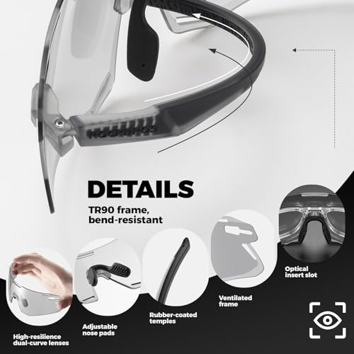 Image of ROCKBROS Photochromic Cycling Sunglasses UV Protection Bike Sport Grey