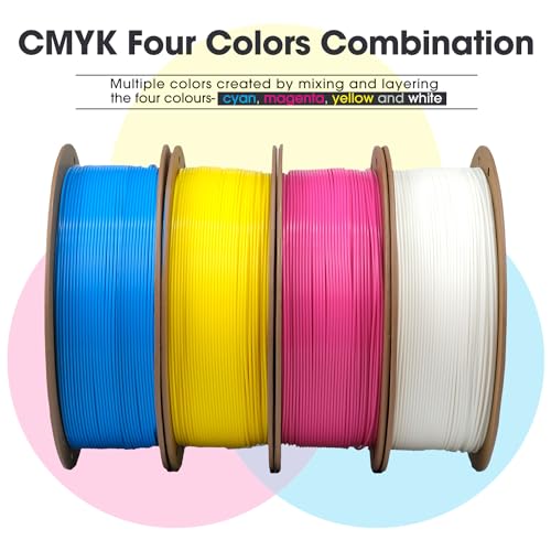 Image of eSUN CMYK PLA+ Filament 1KG*4 Bundle 1.75mm 3D Printer Filament PLA Plus