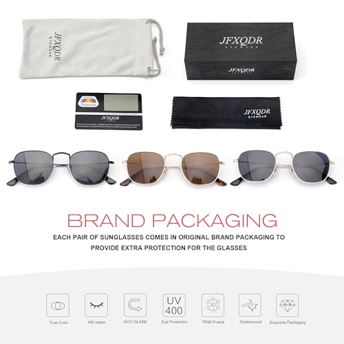 Image of Men's Polarized Sunglasses, Square Rubber Frame Carbon Fiber Temple Fishing Driving Sun Glasses UV Protection RFS8205