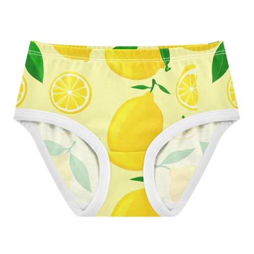 Florals Girls Underwear Toddler 2t Cotton Cute Panties Girl Bright Yellow Lemons Briefs Girls Undies