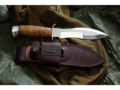 A&R Zlatoust Exklusives Jagdmesser — Oprichnik Karelische Birke — Handgemachtes Messer aus 96X18 Stahl Cover