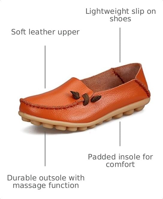Image of VenusCelia Women's Comfort Walking Cute Flat Loafer