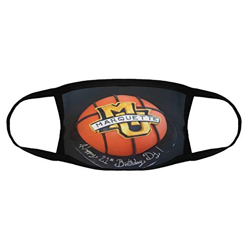 Stylish Neutral Basketball Logo Protective Ma-SSk Suitable for Marquette University Fans
