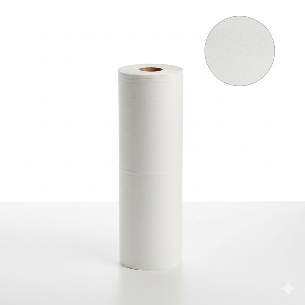 Rollos Papel Camilla Con Precorte 50 m x 60 cm | Celulosa Virgen 100% | Rollo Papel de Camilla estética, masaje, clínicas, tatuadores, consultorios médicos, etc (3)