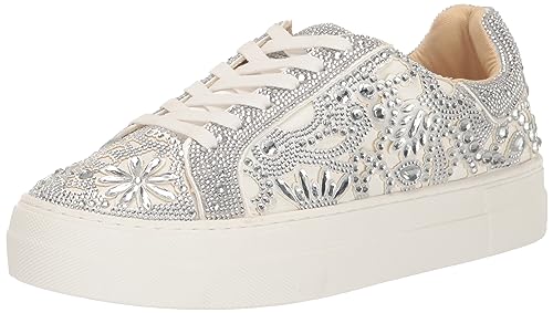 Betsey Johnson Womens Reily Lifestyle Rhinestone Casual and Fashion Sneakers