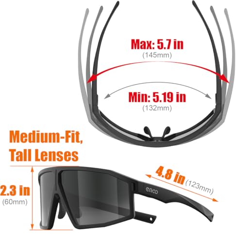 Image of F26 Polarized Fishing Sunglasses for Men Women, UV400 Outdoor Sports Sunglass for Running Hiking Golf with Carrying Case
