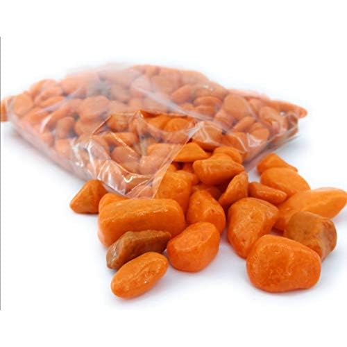 EZCARTER Pebbles Stones for Plants Pots, Aquarium Fish Tank, Decoration, Fountain, Table, Home Decor, 1 Kg, Aquarium Rocks & Pebbles for Fish Tanks, Aquarium Planters, Aquarium Decor (Orange) (B0D629G2J8) Amazon Price History, Amazon Price Tracker