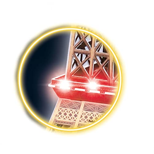 Revell Eiffel Tower Led Light Up Large 3D Puzzles For Adults And Kids Ages 10 Years And Up Arts Crafts Building - 84 Pieces #TOP2