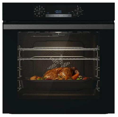 BI62220AB BI62220AB, Elektro-Einbauofen mit Grill, 61 Liter, 60 cm, Klasse A, Schwarz