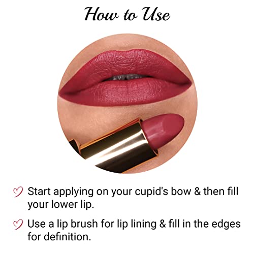 Image of Iba Long Stay Matte Lipstick for Women- M19 Nude Alert, 4g | Creamy Matte Finish & Smooth Texture| Long-Lasting | Hydrated Lips | Enriched with Vitamin E| Intense Colour & Highly Pigmented | Lip Makeup