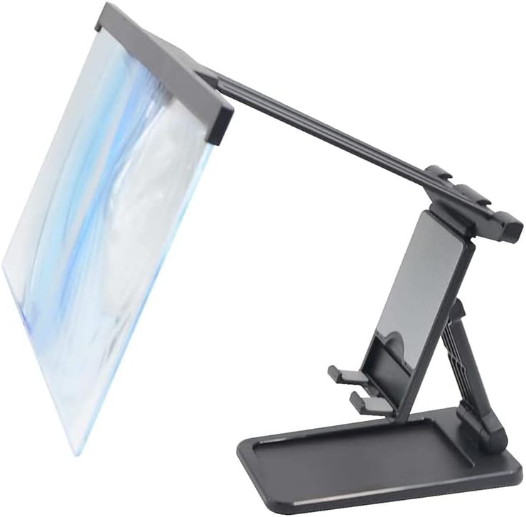 Screen Magnifier,12 Inch Foldable Smart Phone Screen Amplifier, Projector Movie Video Enlarger Stand, for All Smart Phone