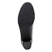 Clarks Black's Bayla Skip Pump, Black Leather, 9 Wide US