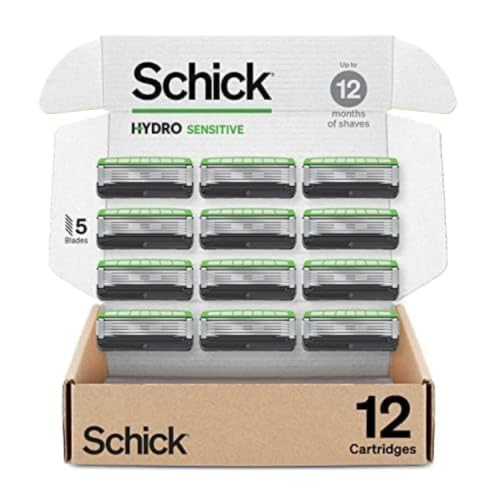 Schick Hydro Sensitive Razor Blades Refills, 12ct
