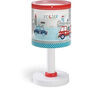 Dalber Polizia Lampada da Tavolo 40 W, Multicolore, 300 x 150 x 150