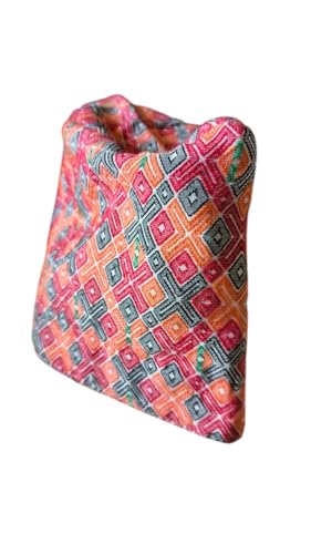 Designer Nepali Dhaka topi, Nepali/Dhaka Cap, Nepal Cap (red +Ora...