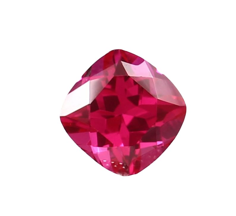 Rubis du Mozambique 9mm forme coussin pour créer votre bague personnalisée