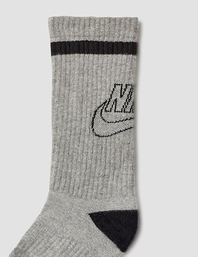 Nike Everyday Crew, White/Black/Grey, Medium (Pack of 2)3