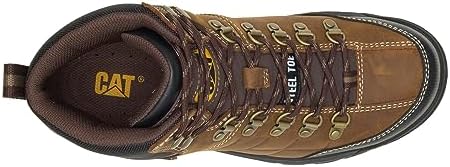 Cat Footwear Men's Threshold Waterproof Steel Toe Work Boot, Real Brown, 10.5 | Image 6