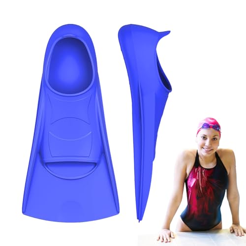 Aletas de natación de alto rendimiento, aletas de buceo para mujer, aletas de alto rendimiento, cómodas aletas de entrenamiento de equipo de natación, aletas de entrenamiento acuático para snorkel