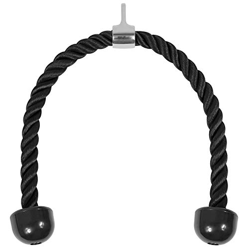 Yes4All Tricep Rope - Exercise Machine Attachment Press Down - 36-inch Rope Length