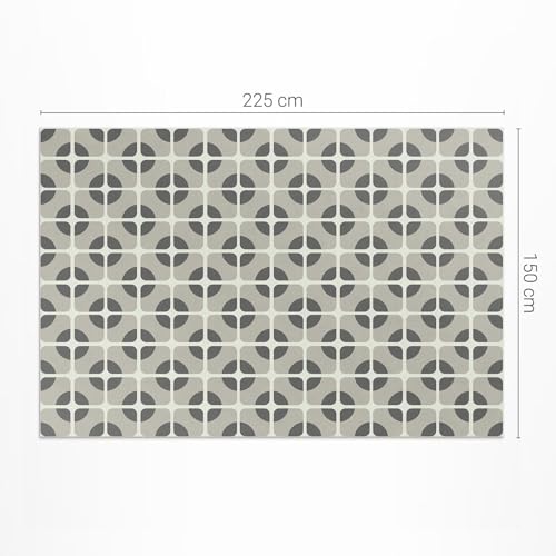 Tapis de sol vinyle extérieur 150x225 rectangle PVC pour décoration de balcon