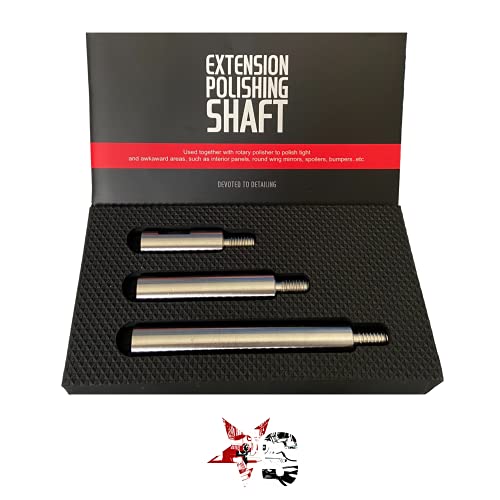 SWISSTEKH® Professionele set met 3 verlengingen voor roterende polijstmachines, aansluiting M14, perfect uitgebalanceerd… - Image 3