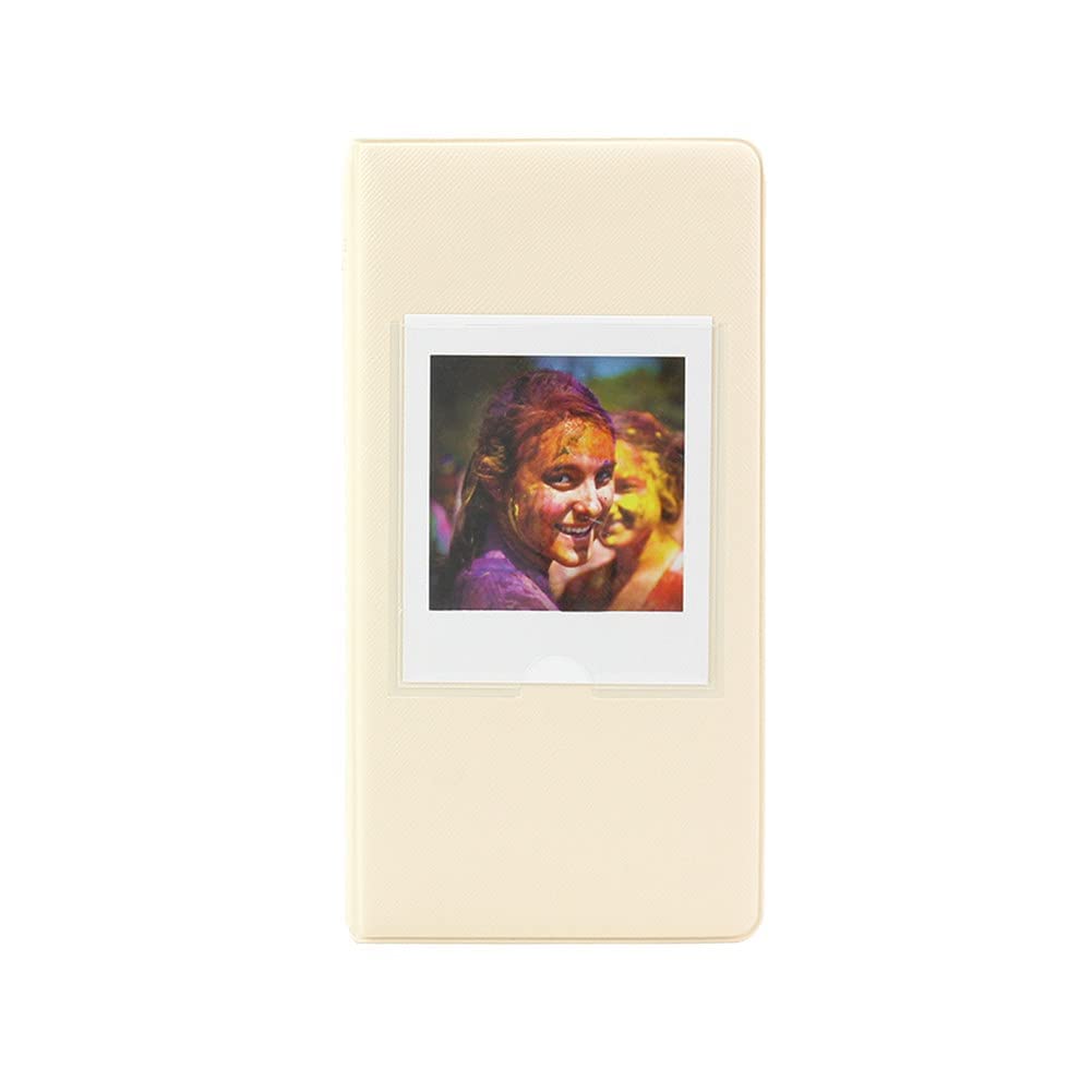 Stela Instax Square Film Photo Album SQ1 SQ6 SQ10 SQ20 SP-3 Square Instant Film Camera 64 Pockets (3.39x2.83 inch) (Cream)-image-16