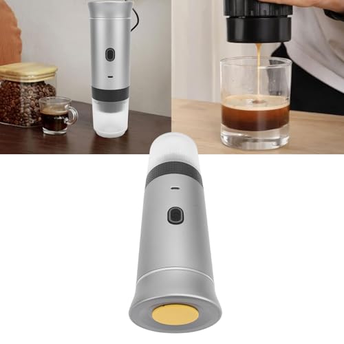 Cafetera portátil automática mini con botón y batería miniatura 4